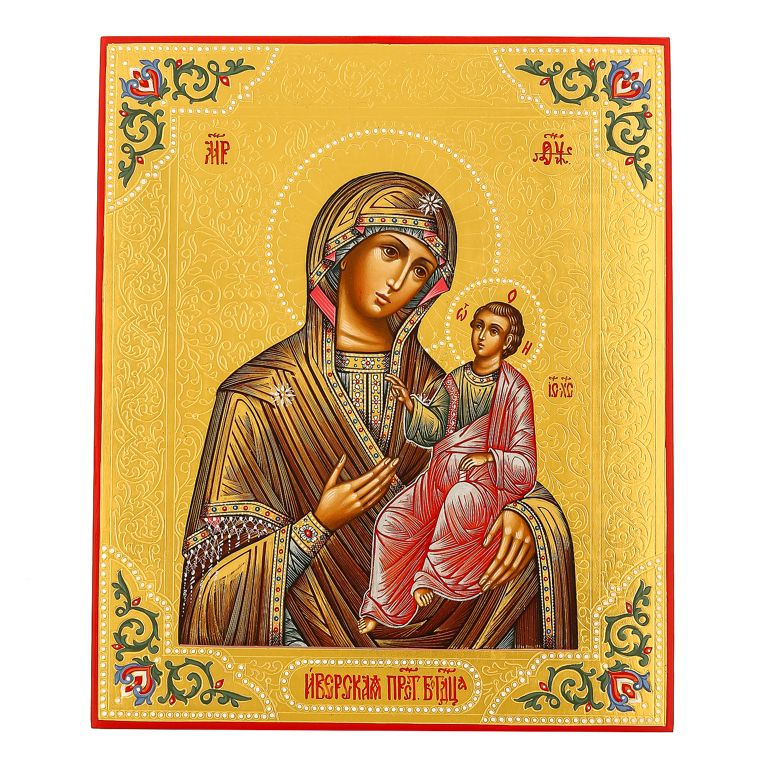 

Икона на сусальном золоте "Божья Матерь Иверская" 20 х 24 см