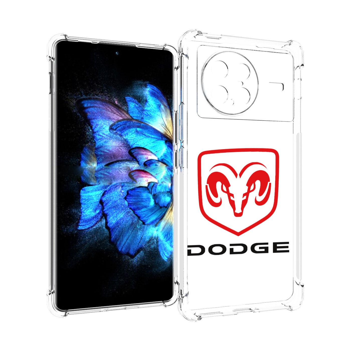

Чехол MyPads dodge-2 мужской для Vivo X Note 5G, Прозрачный, Tocco