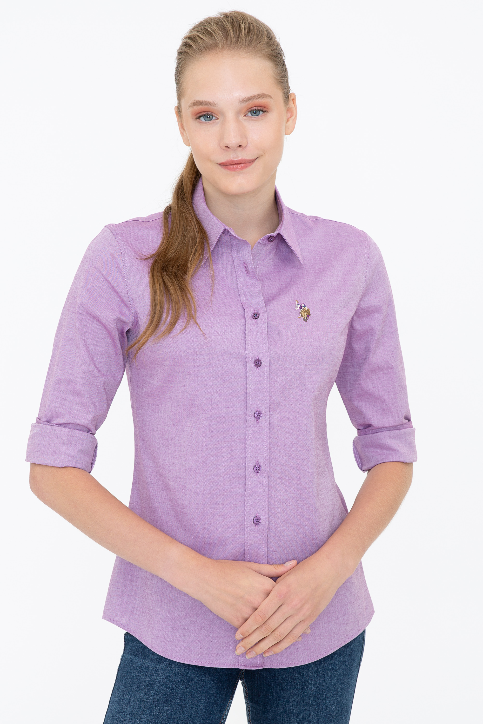 

Рубашка женская U.S. POLO Assn. G082SZ0040CRISCOLOR021K фиолетовая 32, Фиолетовый, G082SZ0040CRISCOLOR021K