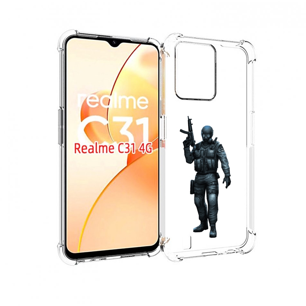 

Чехол MyPads crossfire для OPPO Realme C31, Прозрачный, Tocco