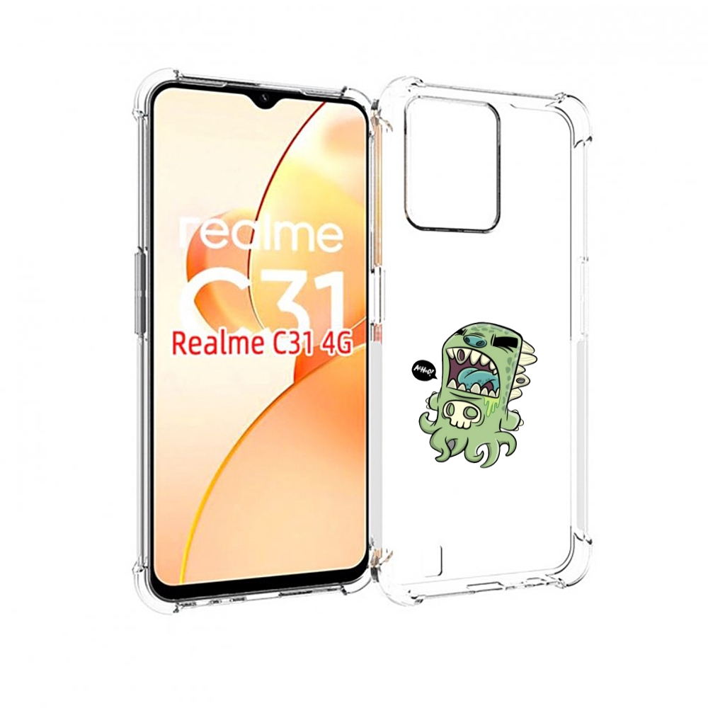 

Чехол MyPads crop для OPPO Realme C31, Прозрачный, Tocco