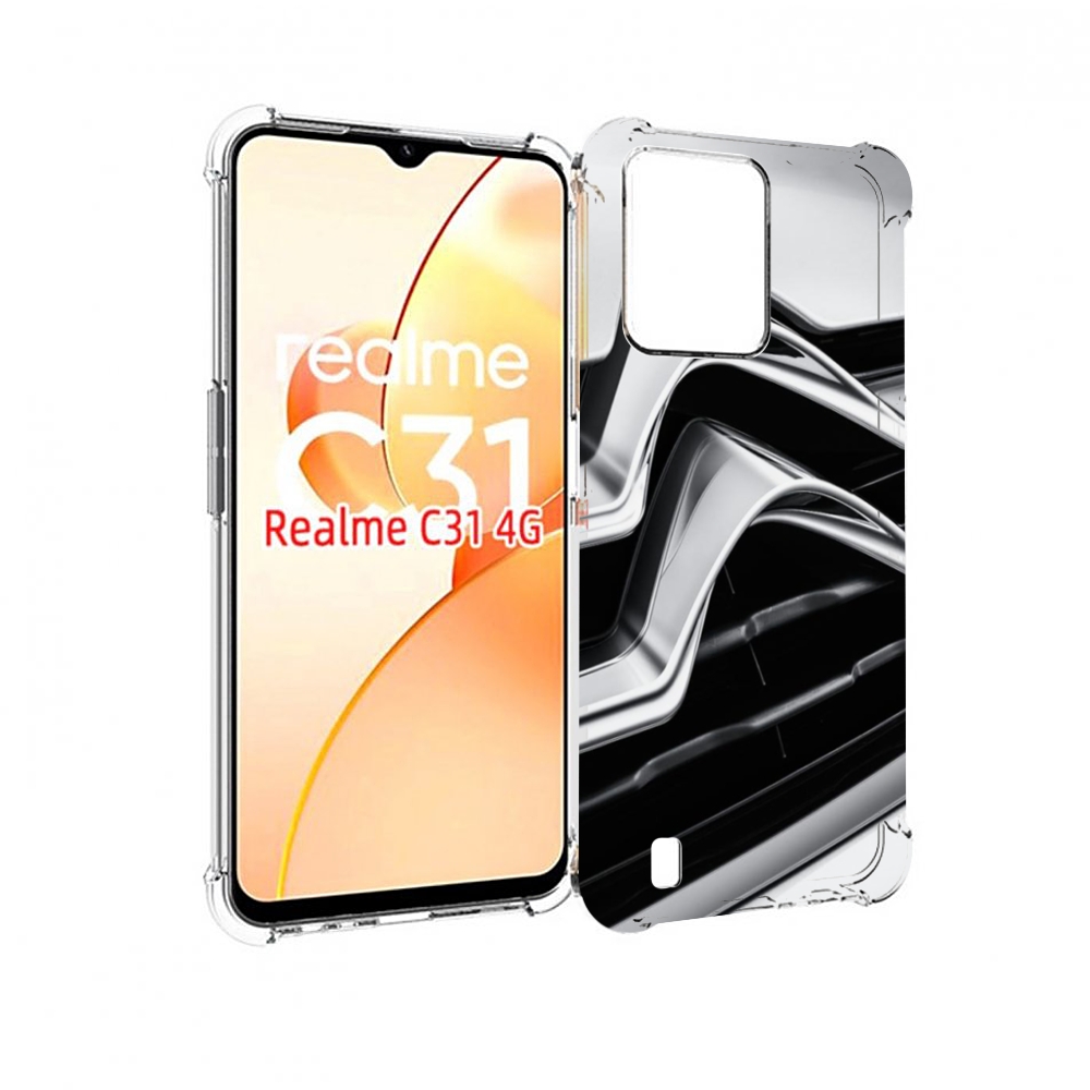 

Чехол MyPads citroen мужской для OPPO Realme C31, Прозрачный, Tocco