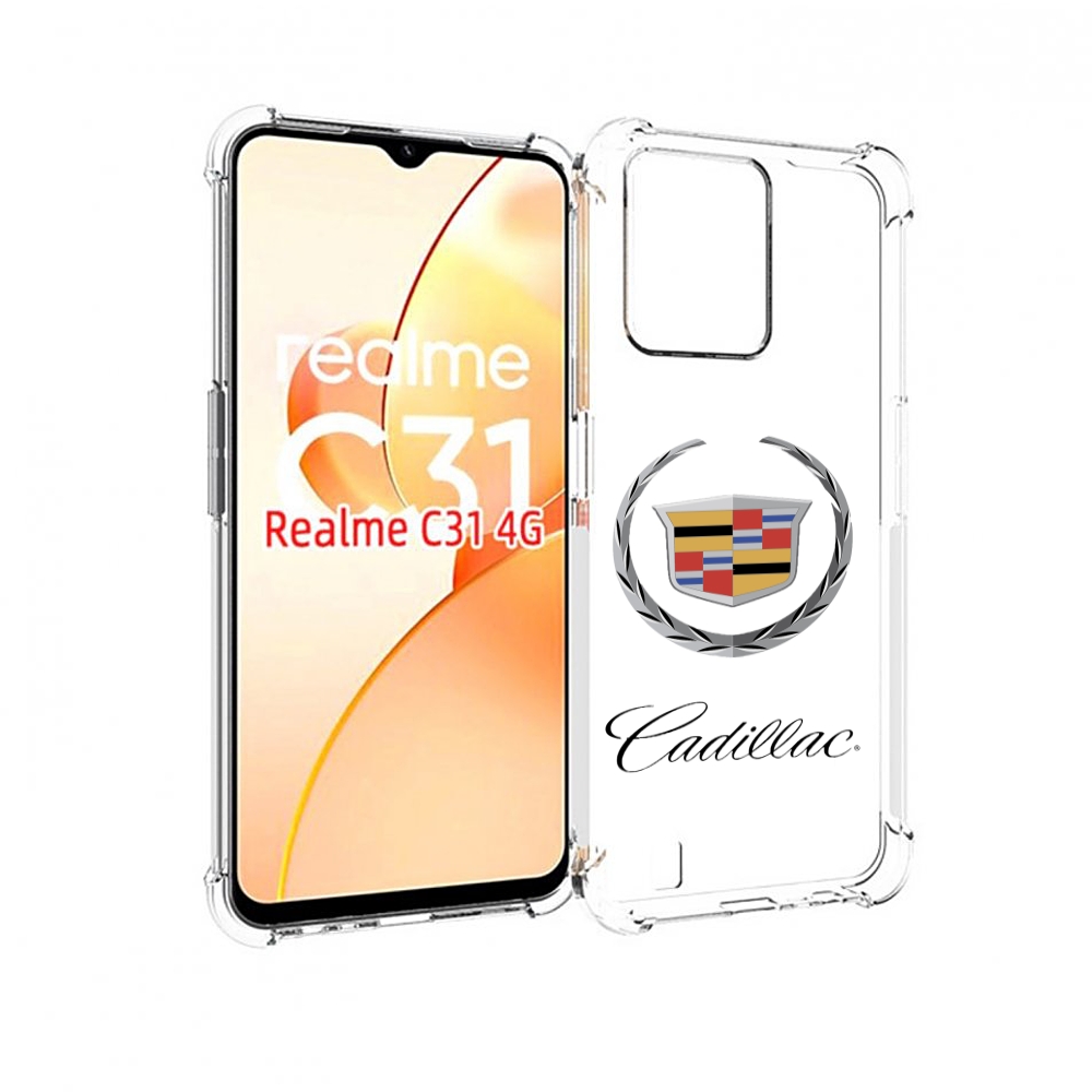 

Чехол MyPads cadillac-4 мужской для OPPO Realme C31, Прозрачный, Tocco