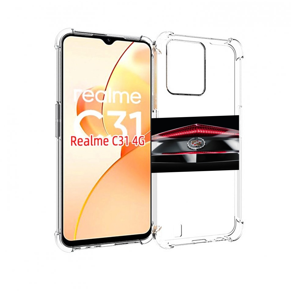 

Чехол MyPads cadillac 3 мужской для OPPO Realme C31, Прозрачный, Tocco