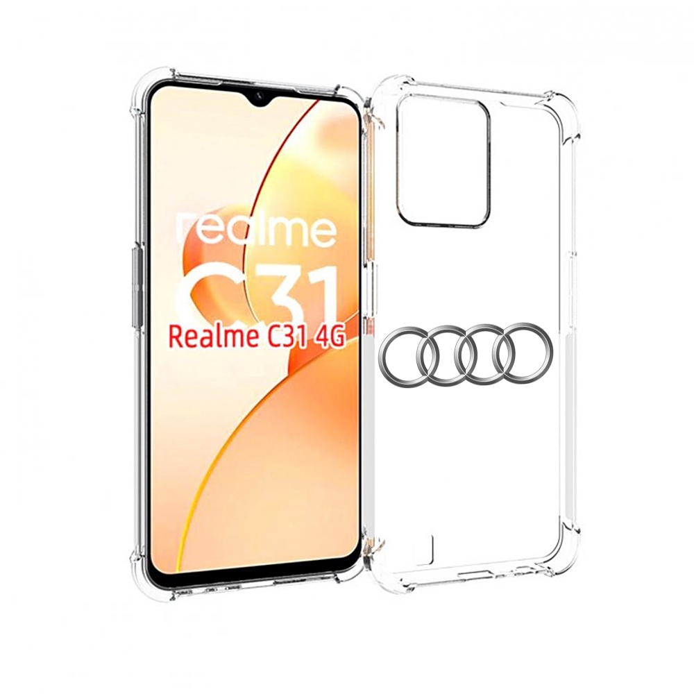 

Чехол MyPads audi-7 мужской для OPPO Realme C31, Прозрачный, Tocco