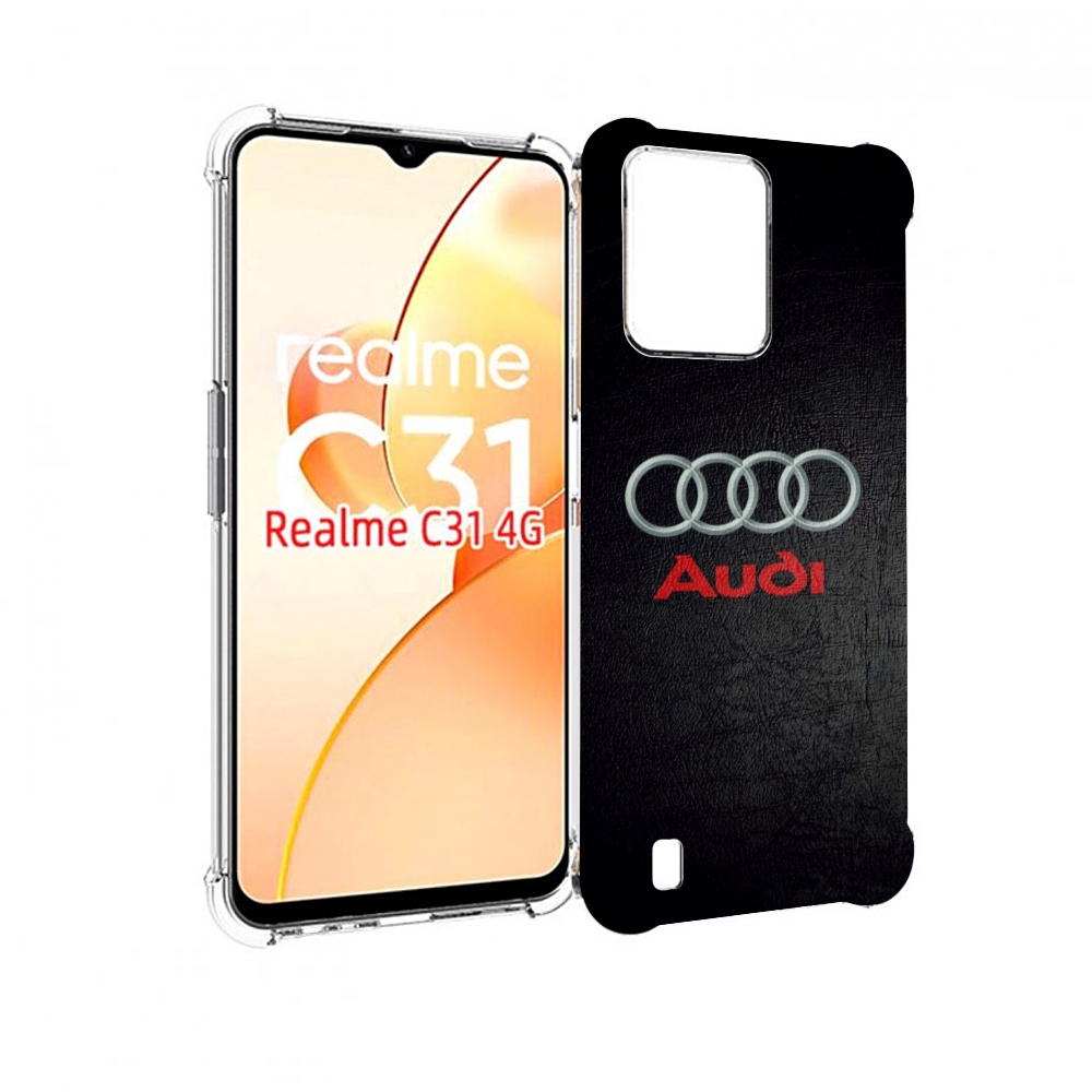 

Чехол MyPads audi 6 мужской для OPPO Realme C31, Прозрачный, Tocco