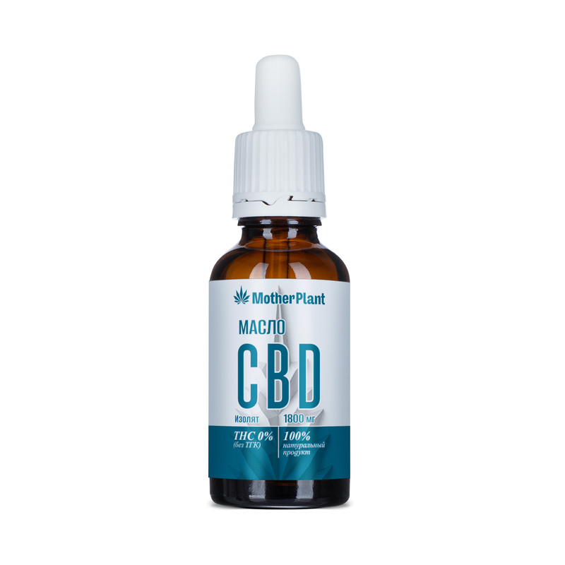 фото Масло кбд (cbd oil) "изолят 6%. 1800 мг" motherplant 30 мл