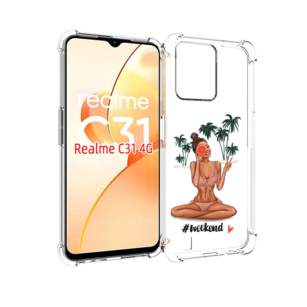 

Чехол MyPads Weekend для OPPO Realme C31, Прозрачный, Tocco