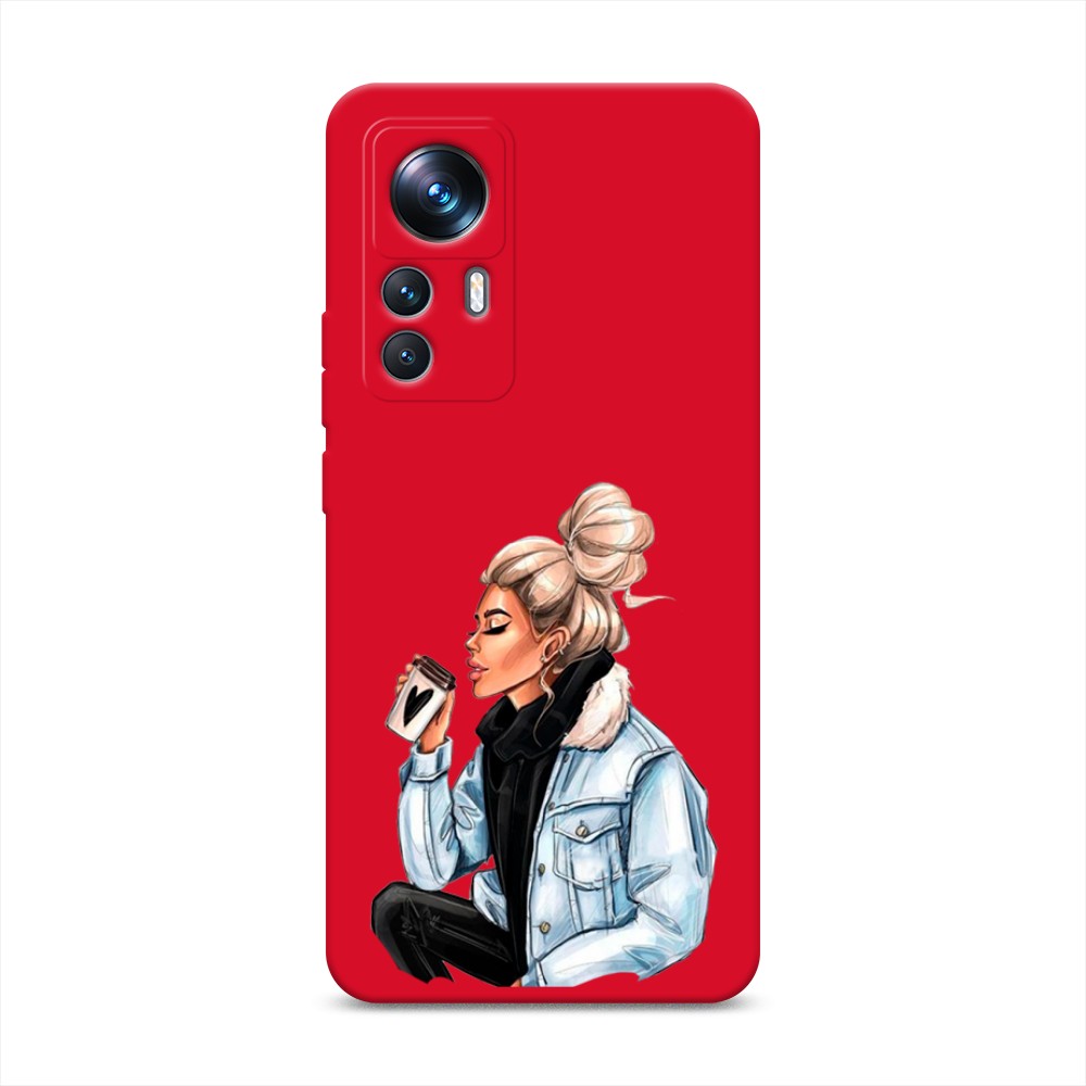 

Чехол Awog на Xiaomi 12T Pro "Cute girl", Бежевый;черный;голубой, 315753-1