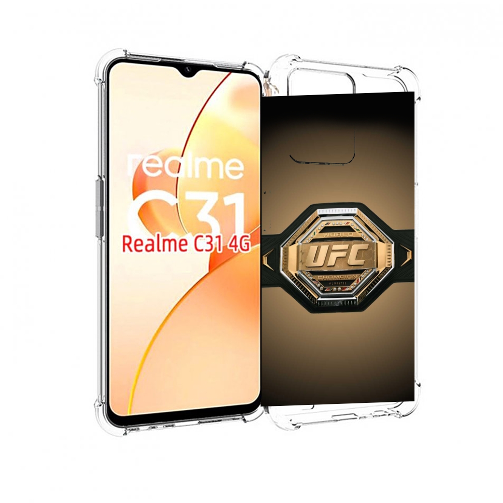 

Чехол MyPads UFC единоборства мужской для OPPO Realme C31, Прозрачный, Tocco