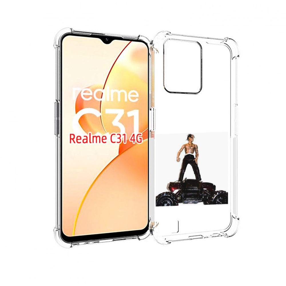 

Чехол MyPads Travis Scott - Rodeo для OPPO Realme C31, Прозрачный, Tocco