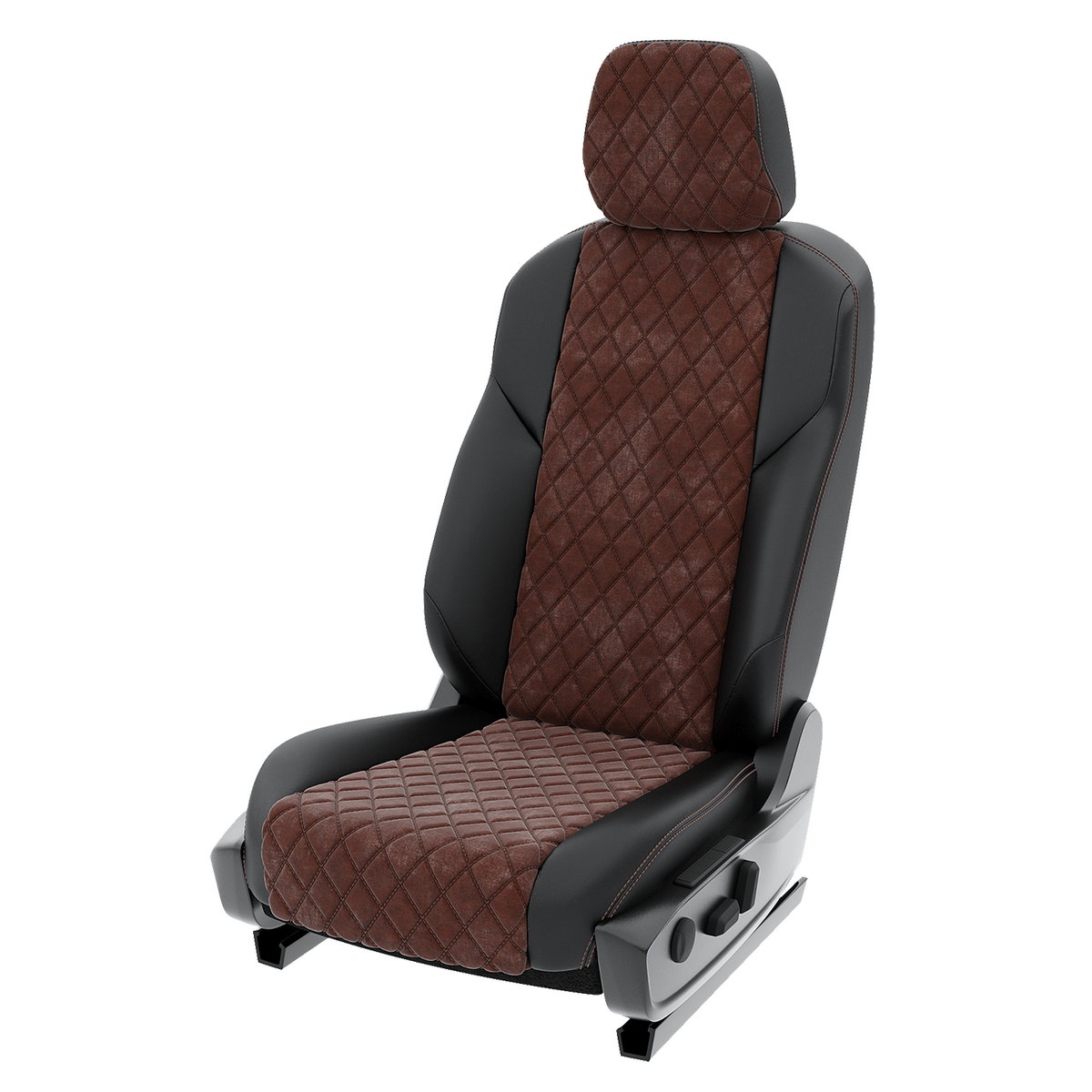 

Чехлы на сиденья Click Auto для Geely Coolray CA1058CF2S463 Алькантара ромб, Коричневый;черный, CA1058