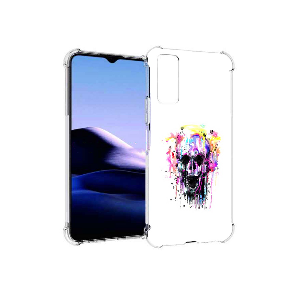 

Чехол MyPads Tocco для Vivo Y20 граффити череп (PT154038.379.298), Прозрачный, Tocco