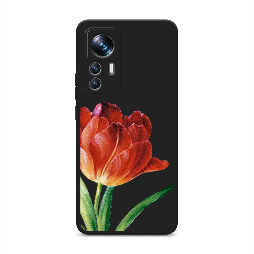 

Чехол Awog на Xiaomi 12T Pro "Красный тюльпан", Оранжевый;зеленый, 315752-1