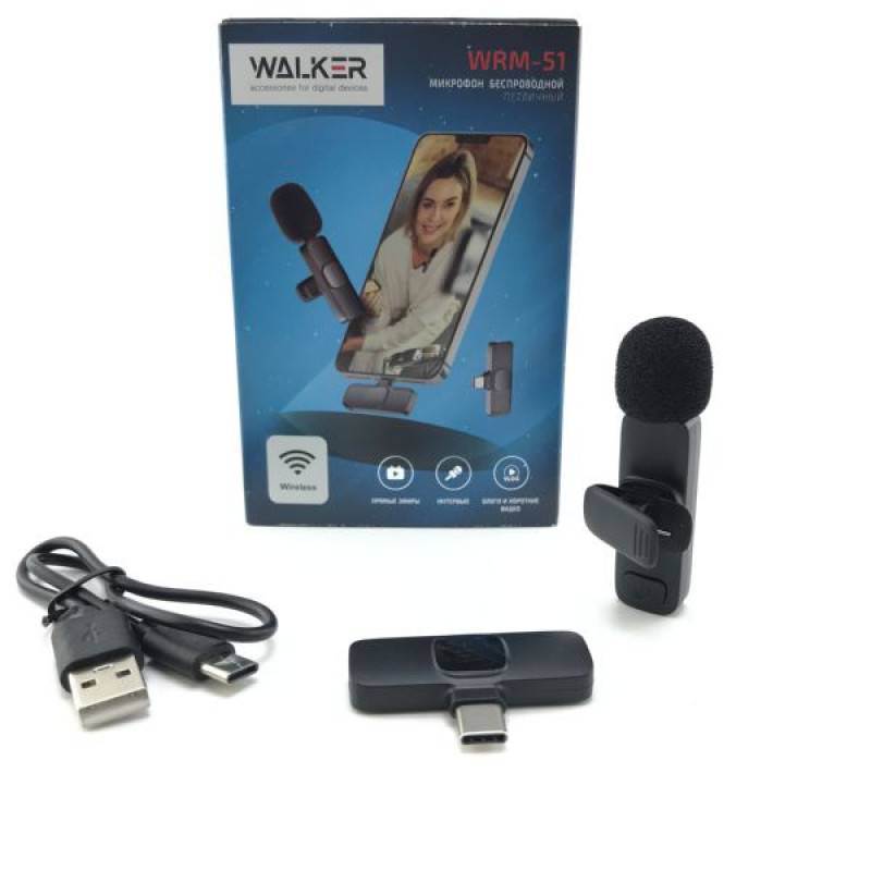 

Микрофон Walker WRM-51 Type-c Black