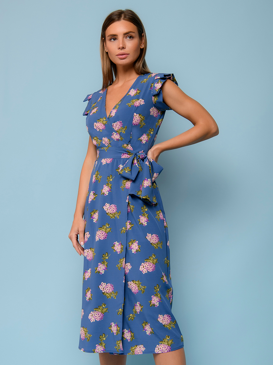 

Платье женское 1001dress 102557 синее 50 RU, 102557