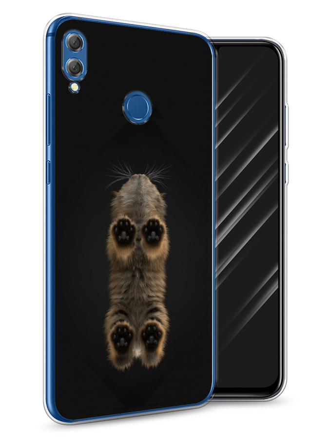 

Чехол Awog на Honor 8X "Кошачьи лапки", Черный, 66750-1