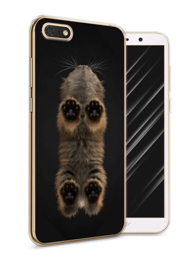 

Чехол Awog на Honor 7A "Кошачьи лапки", Черный, 65250-1