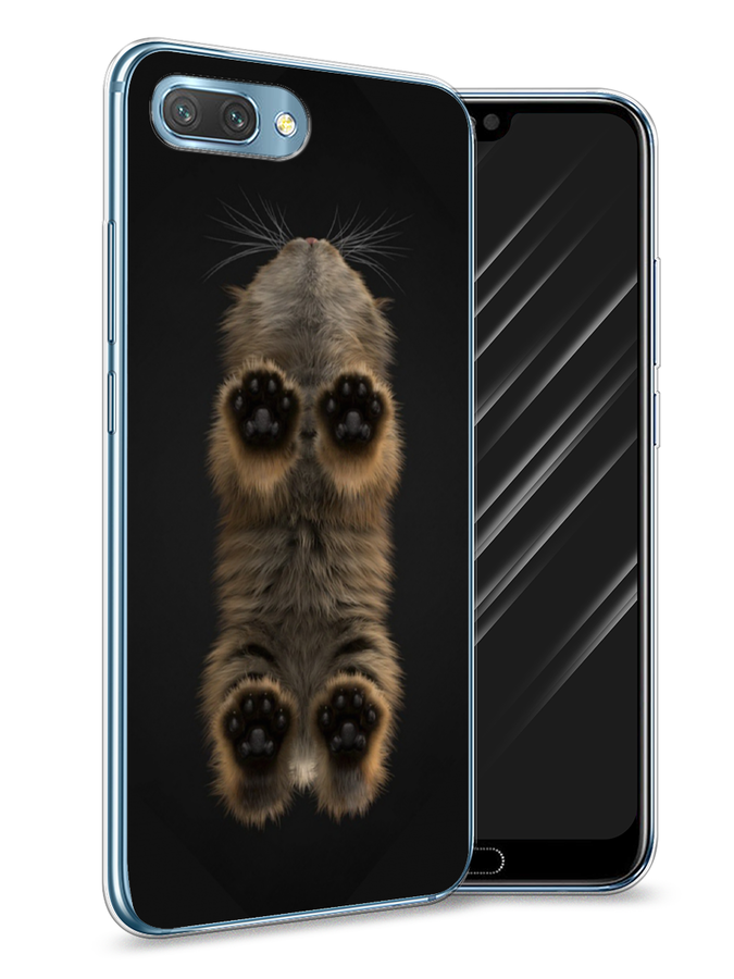 

Чехол Awog на Honor 10 "Кошачьи лапки", Черный, 65350-1
