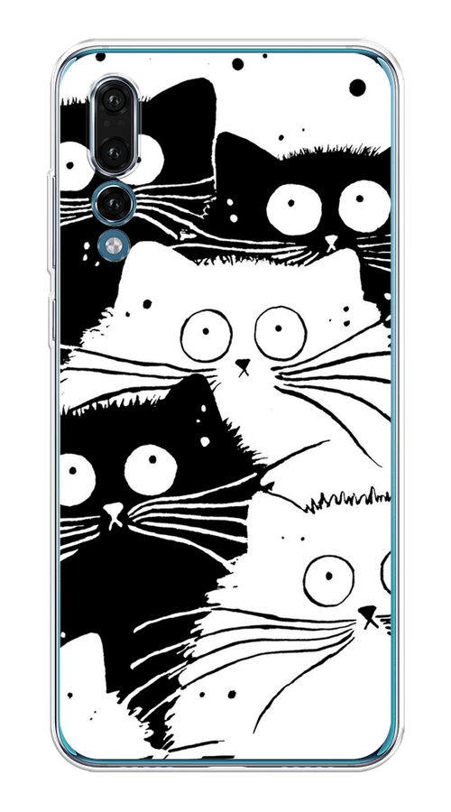 

Чехол Awog на Huawei P20 Pro "Коты черно-белые", Черный;белый, 65050-2