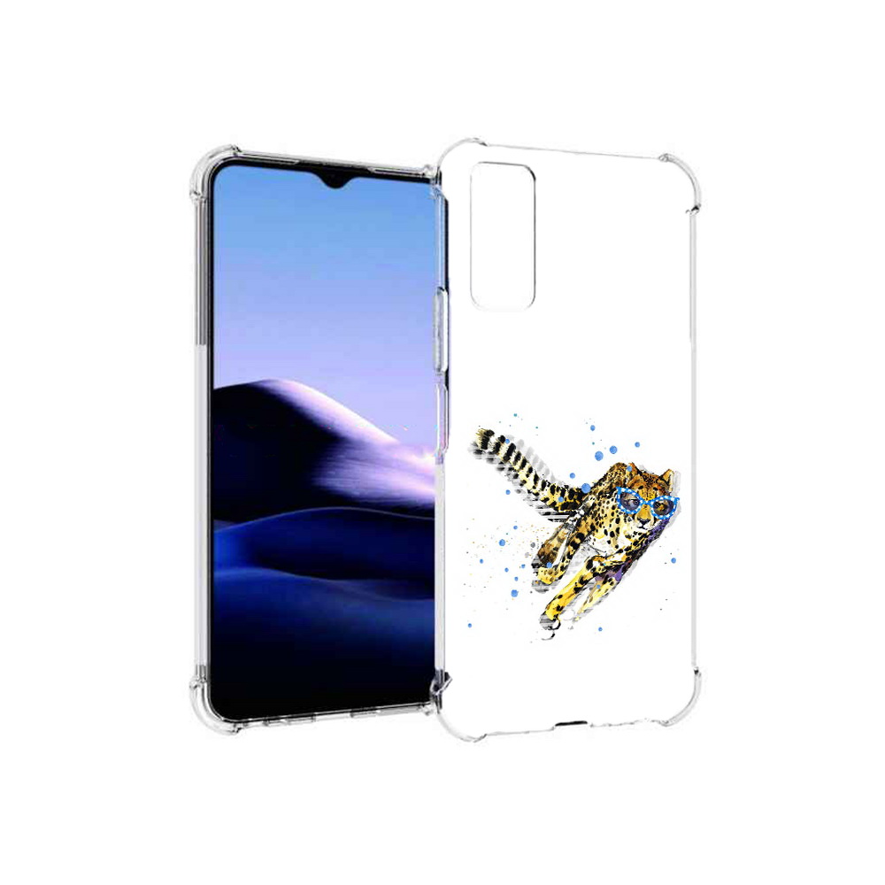 

Чехол MyPads Tocco для Vivo Y20 гепард в очках (PT154038.379.287), Прозрачный, Tocco