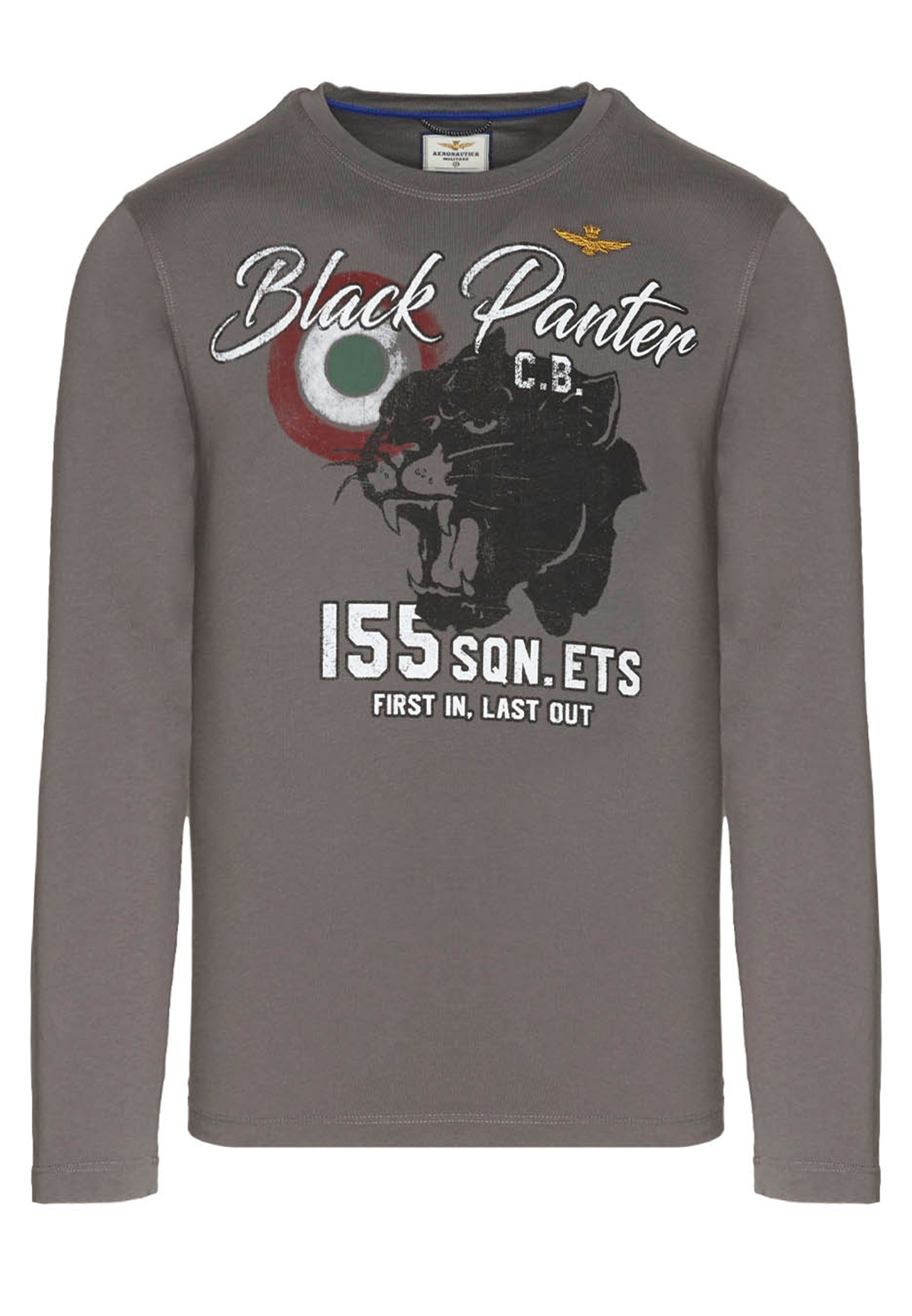 

Лонгслив мужской Aeronautica Militare 128751 серый 2XL, 128751