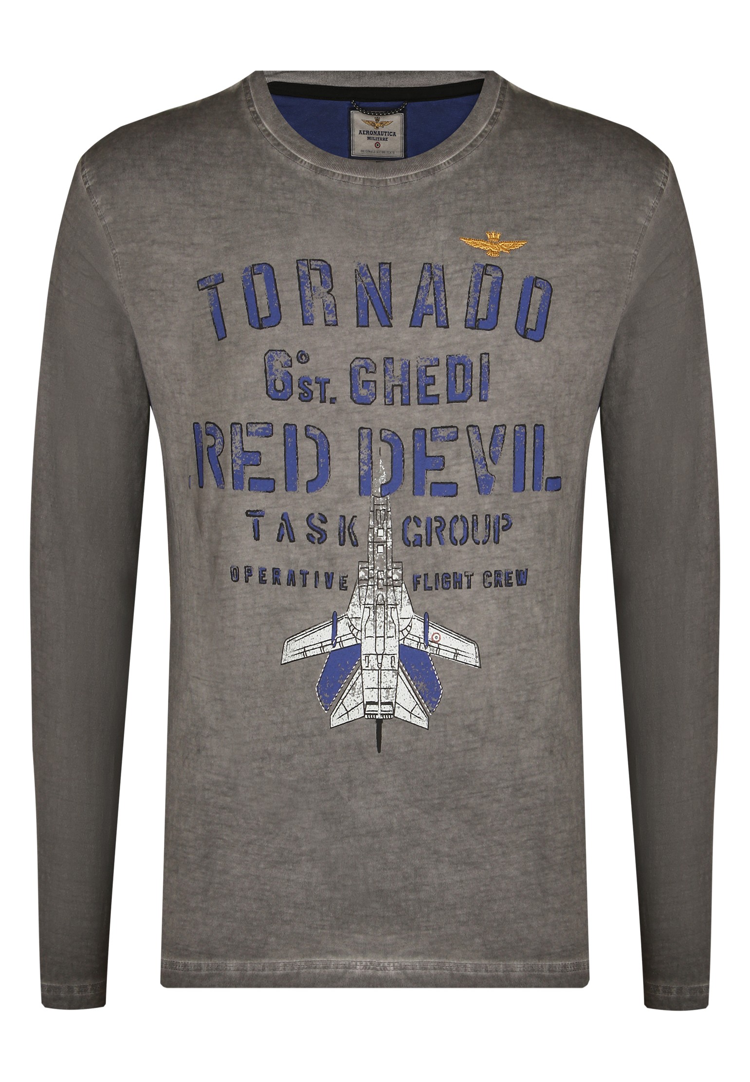 

Лонгслив мужской Aeronautica Militare 128749 серый 3XL, 128749