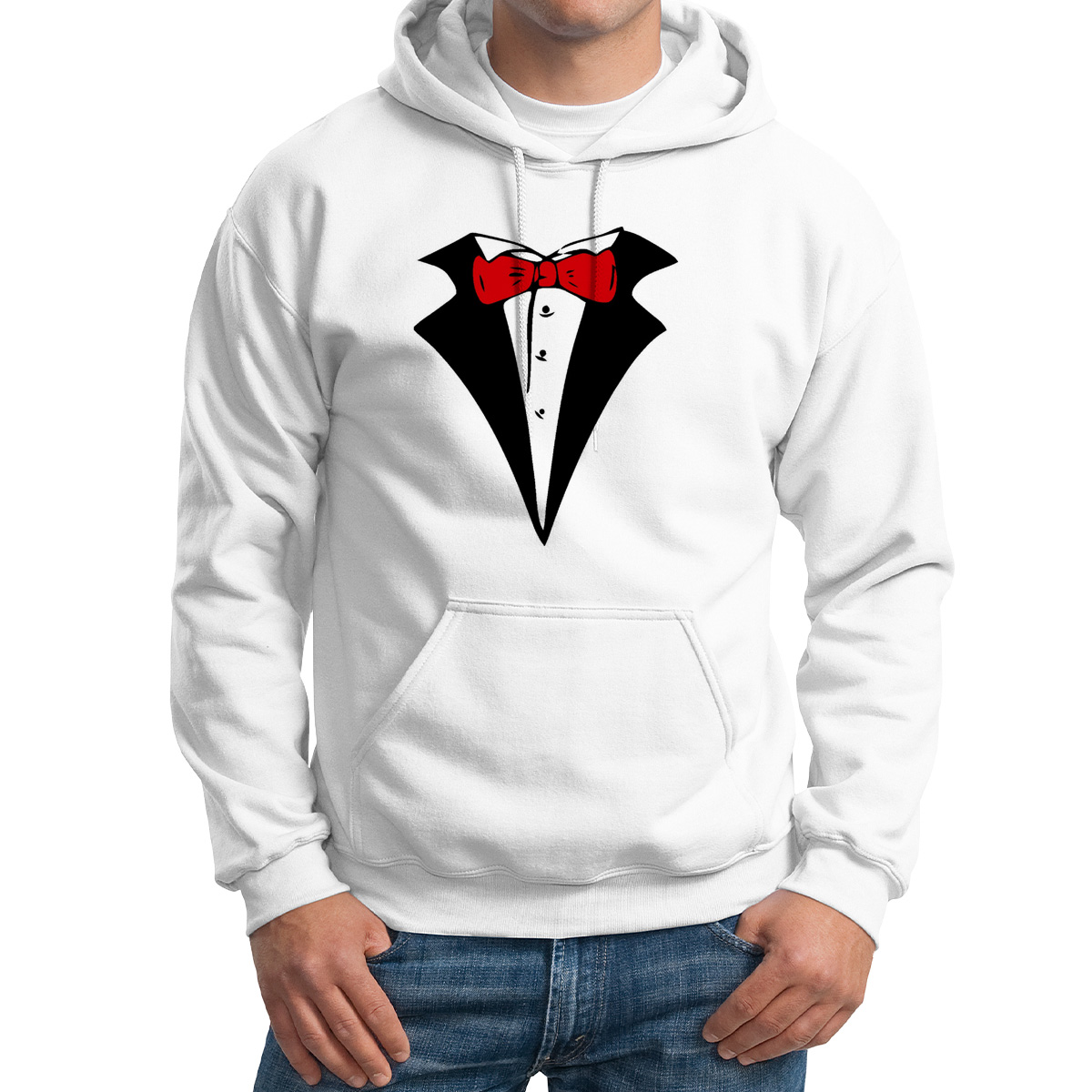 

Худи унисекс CoolPodarok фрак белое 46 RU, M0113133