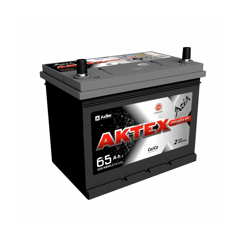 AKTEX 'ATSTA653R Аккумулятор АКТЕХ ASIA 65 А/ч обратная R+ 235x175x221 EN550 А  1шт