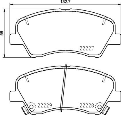 

Комплект тормозных колодок Brembo P30098