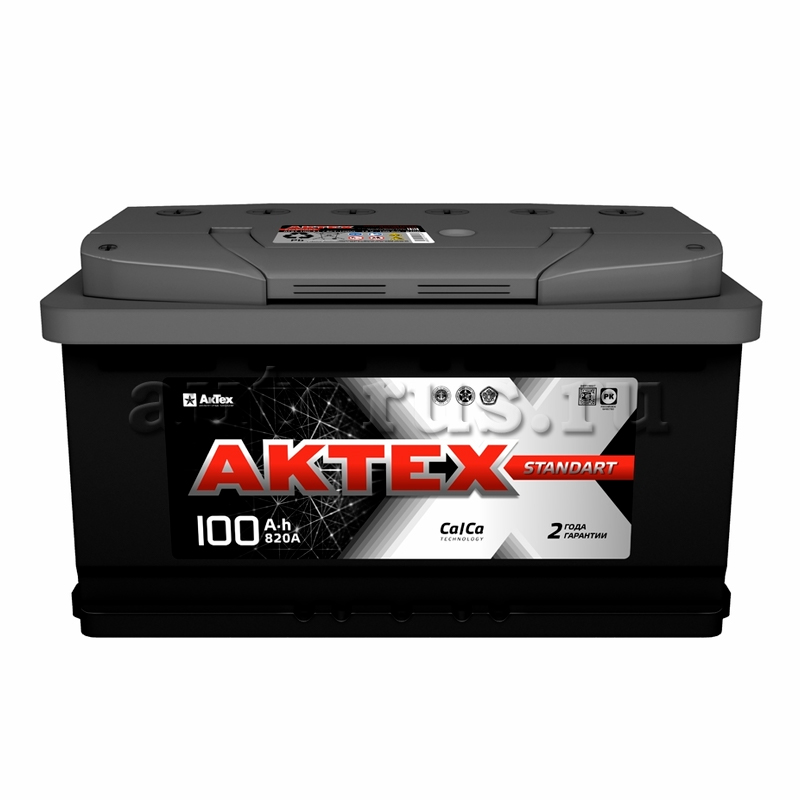 AKTEX 'ATST1003L Аккумулятор АКТЕХ 100 А/ч прямая L+ 352x175x190 EN820 А  1шт