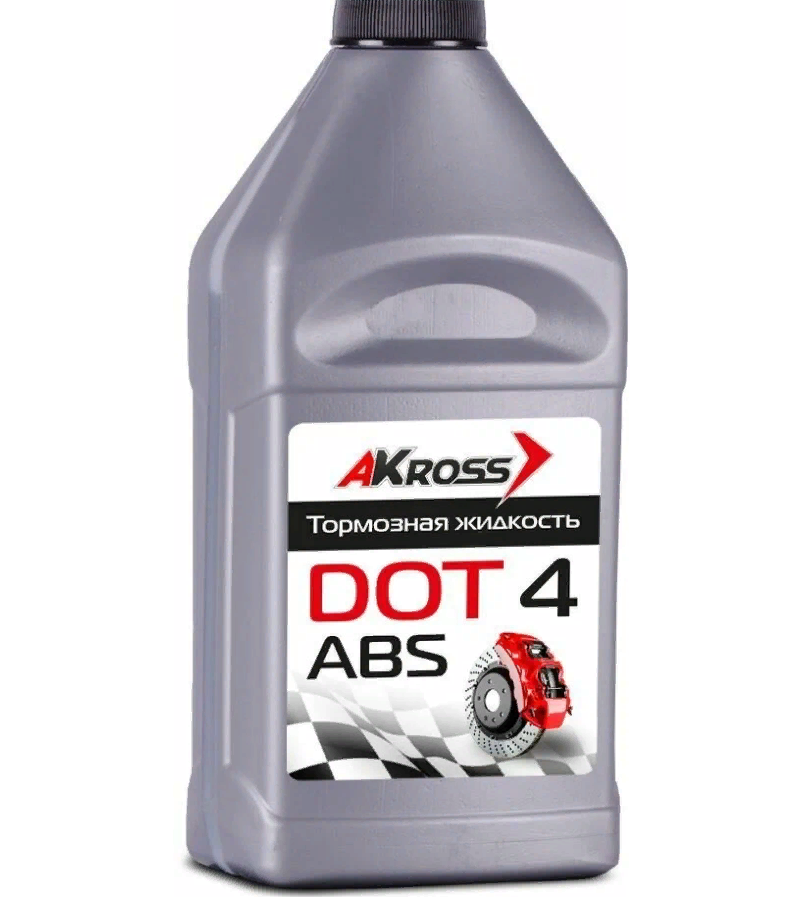 Тормозная жидкость AKross AKS0003DOT Dot-4 455 г, серебро