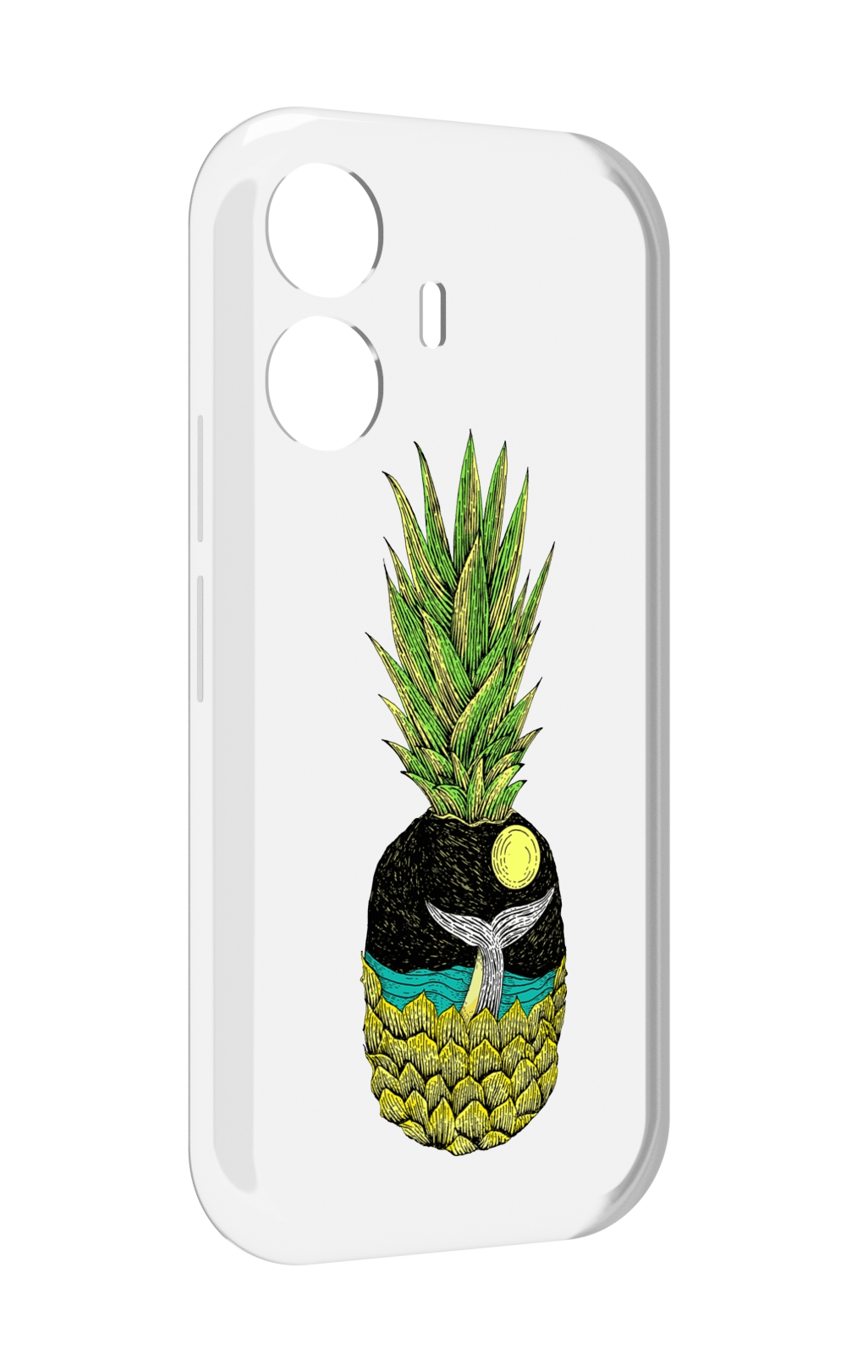 

Чехол MyPads ананас с китом для Vivo Y77E / Vivo iQOO Z6 Lite, Прозрачный, Tocco
