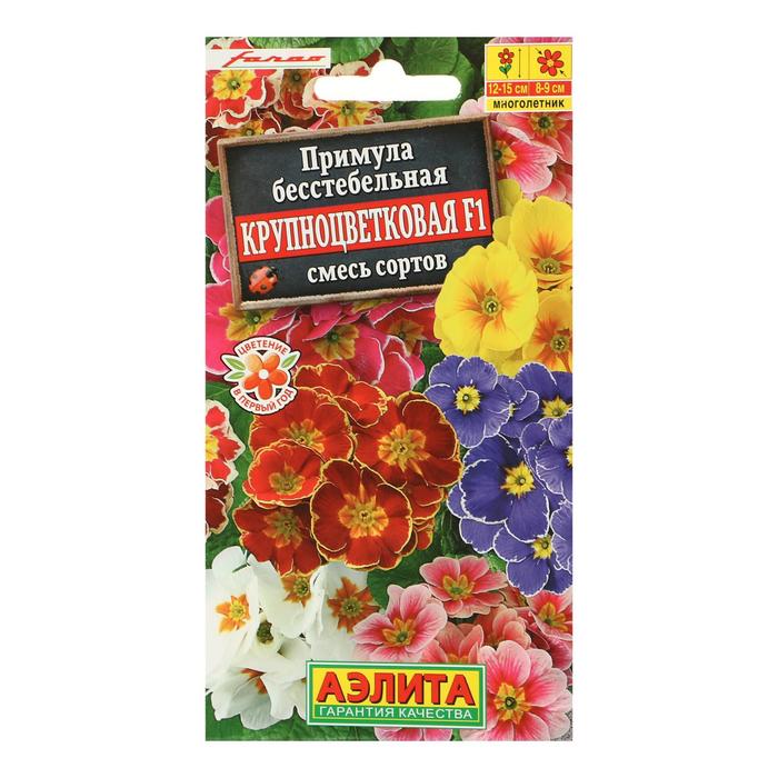 

Семена цветов Примула "Крупноцветковая", смесь окрасок, F1, 7 шт