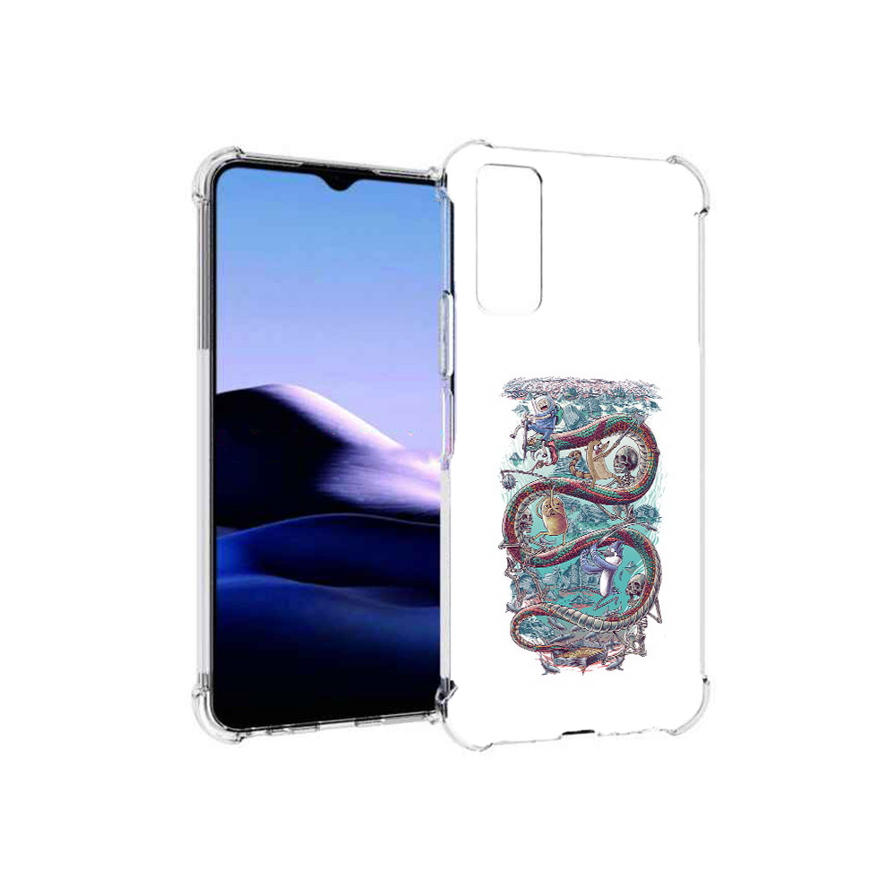 

Чехол MyPads Tocco для Vivo Y20 время приключений страшилка (PT154038.379.280), Прозрачный, Tocco