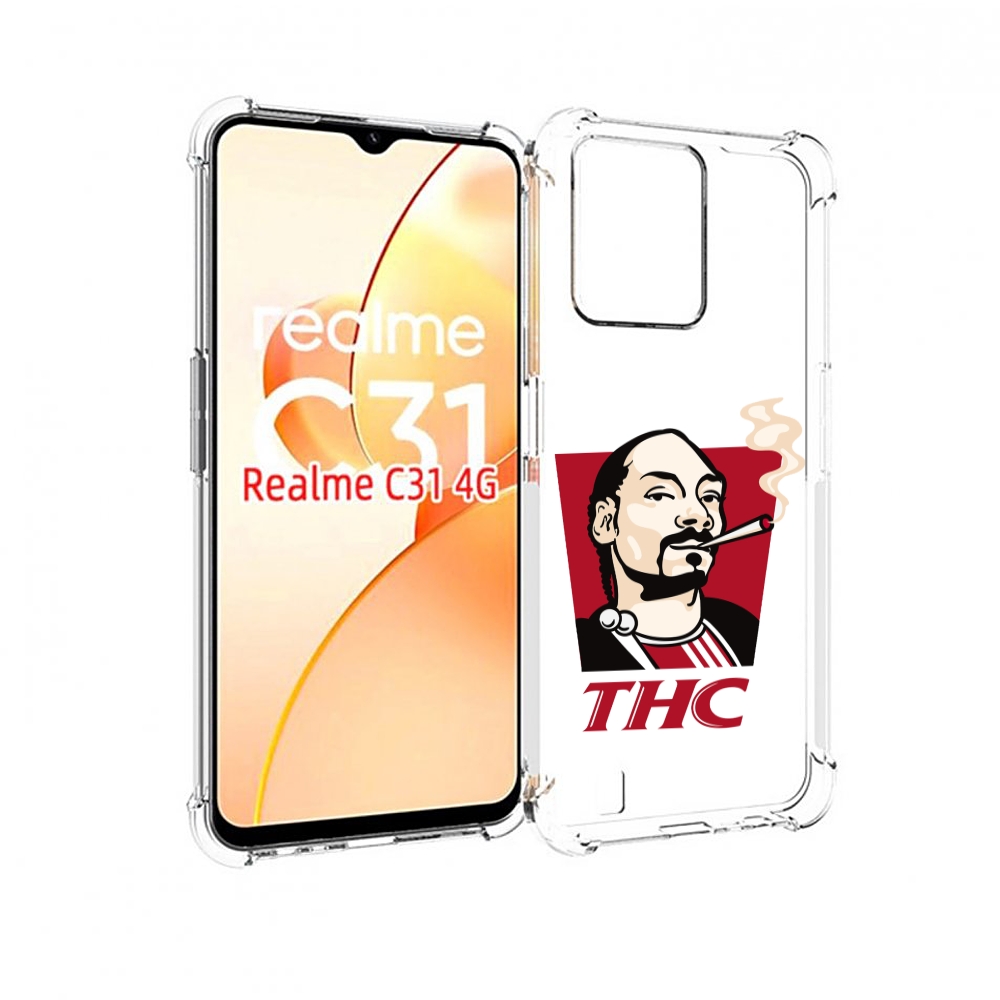 

Чехол MyPads THC для OPPO Realme C31, Прозрачный, Tocco