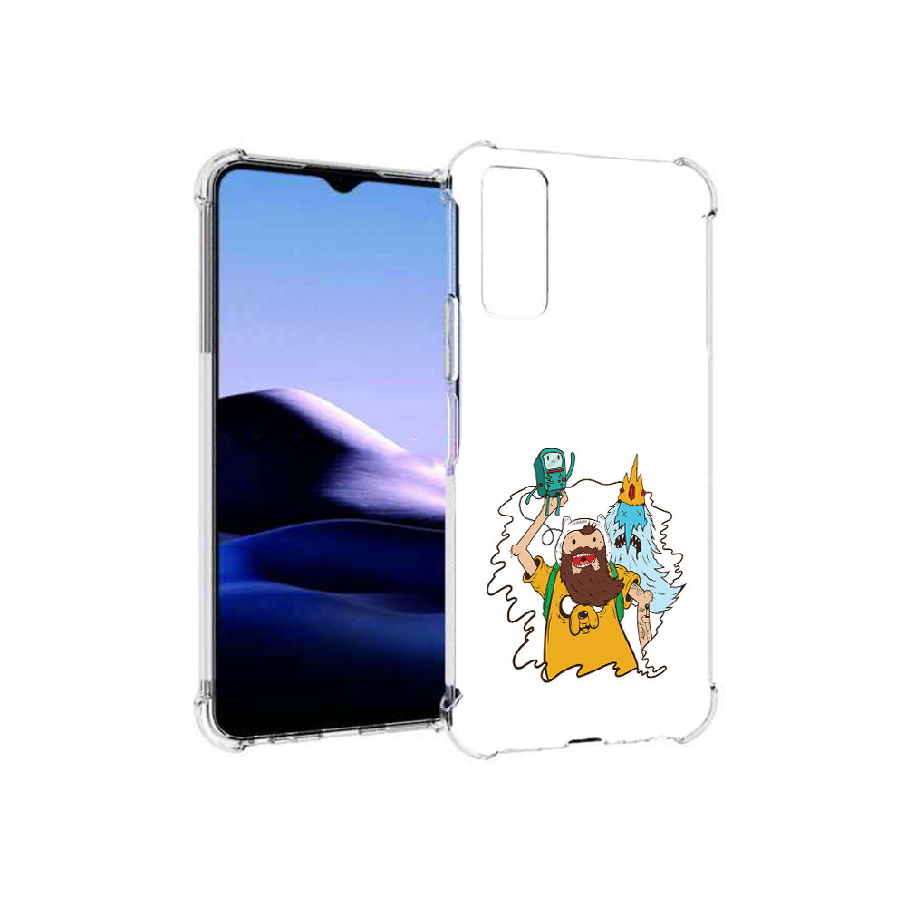 

Чехол MyPads Tocco для Vivo Y20 время приключений старый Финн (PT154038.379.279), Прозрачный, Tocco