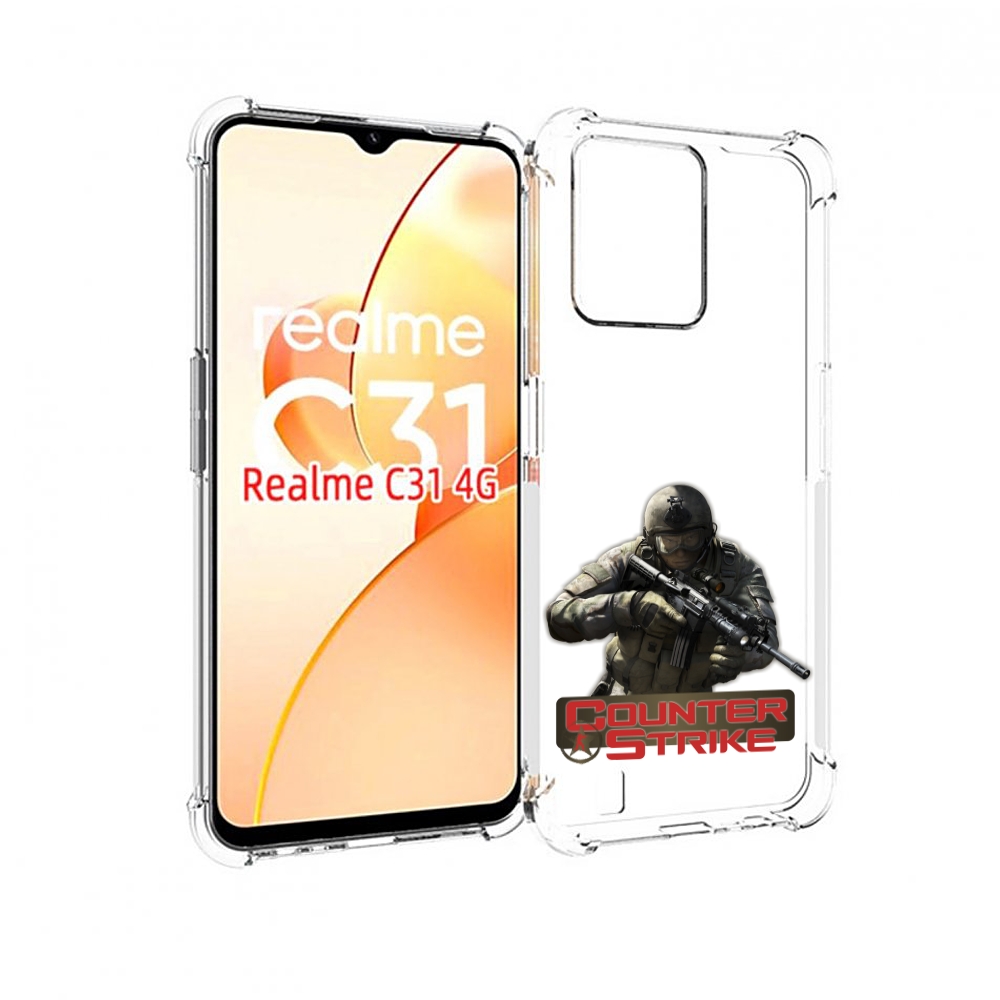

Чехол MyPads Контра для OPPO Realme C31, Прозрачный, Tocco
