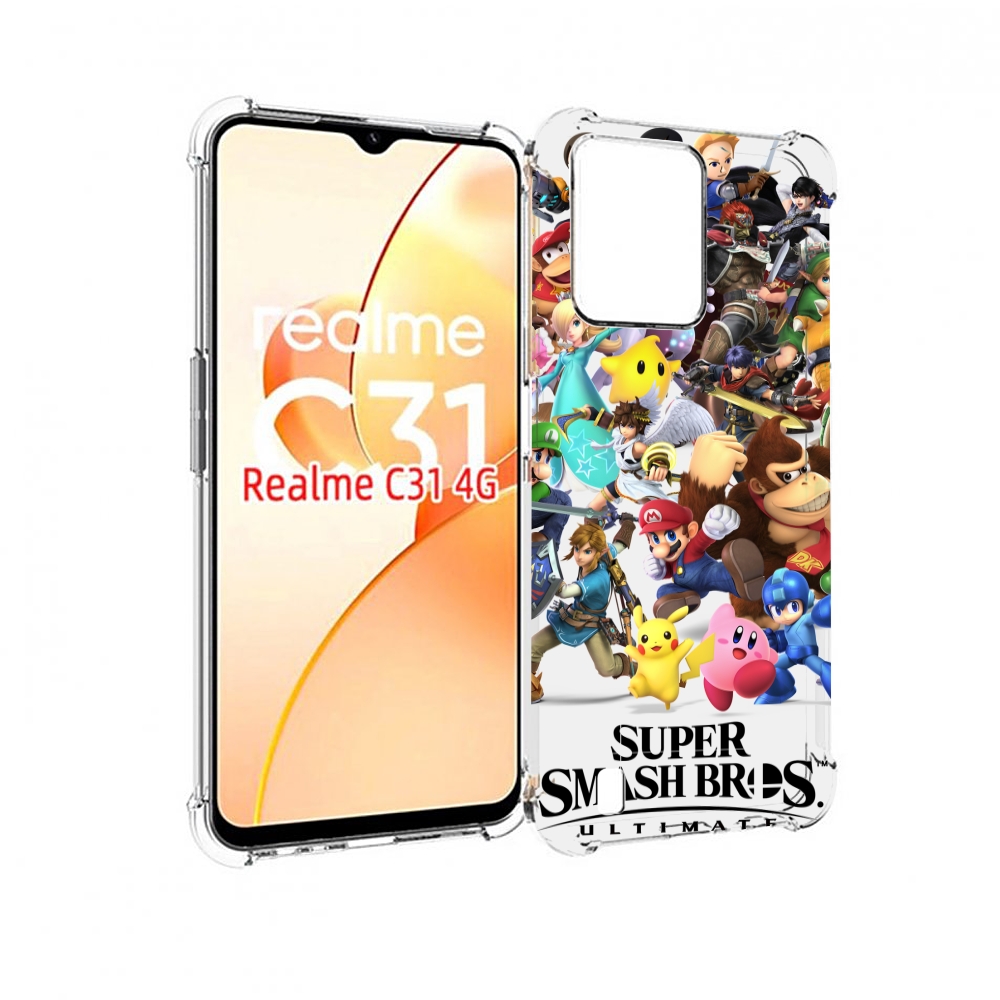 

Чехол MyPads Super Smash Bros для OPPO Realme C31, Прозрачный, Tocco