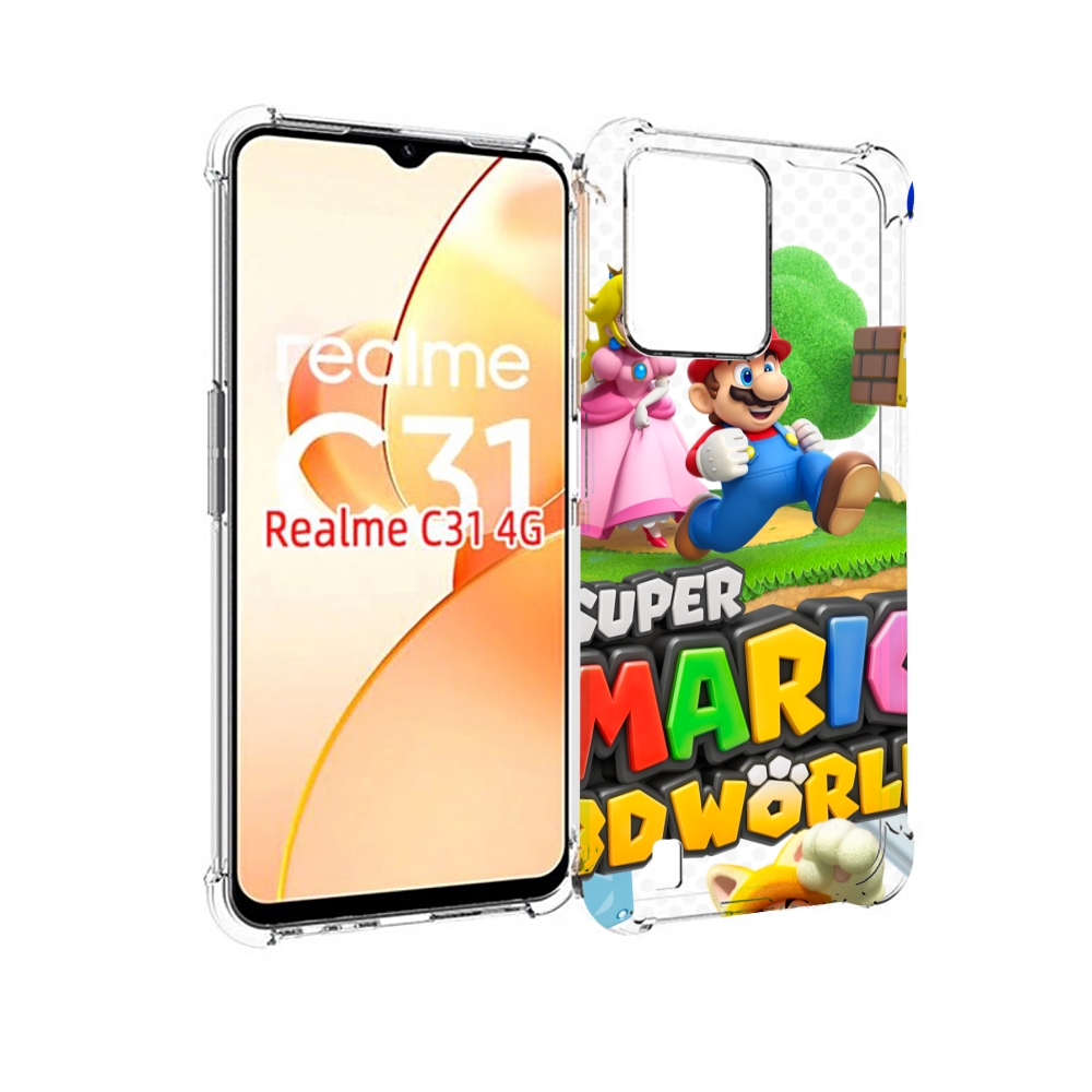 

Чехол MyPads Super Mario 3D World для OPPO Realme C31, Прозрачный, Tocco