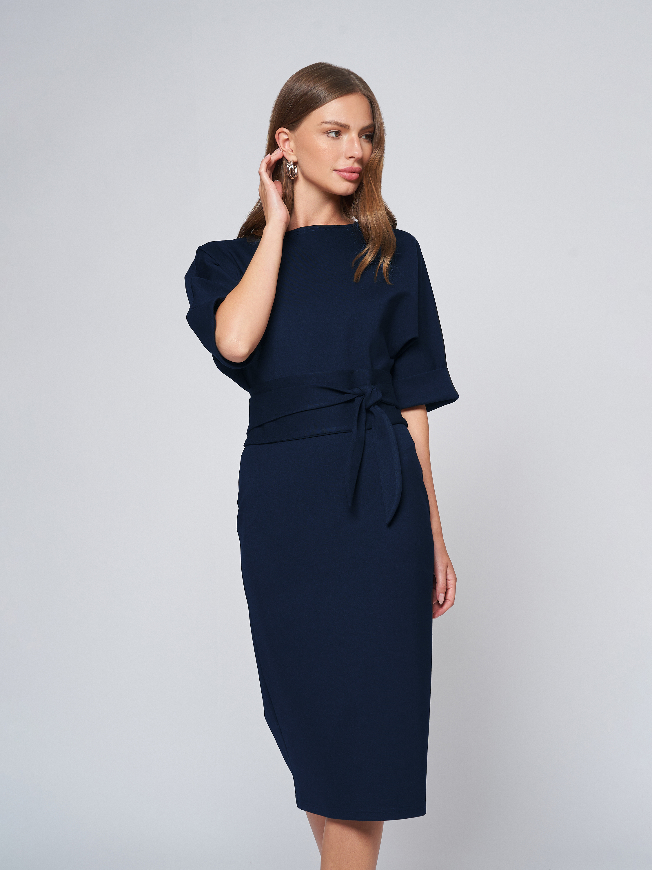 

Платье женское 1001dress 101041 синее 44 RU, Синий, 101041
