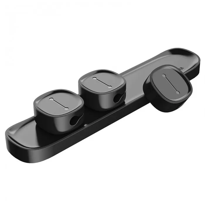 

Держатель для проводов Baseus Peas Durable Magnetic, черный, Peas Cable