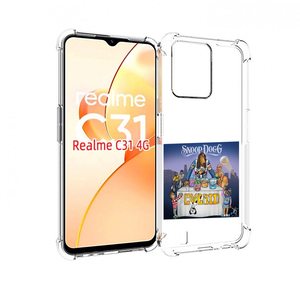 

Чехол MyPads Snoop Dogg COOLAID для OPPO Realme C31, Прозрачный, Tocco