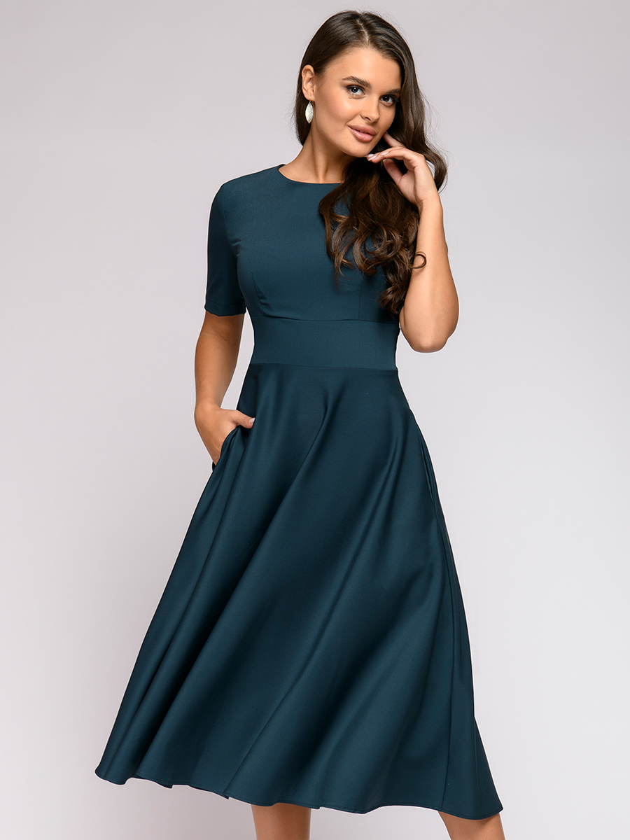 

Платье женское 1001dress 102067 зеленое 54-56 RU, 102067