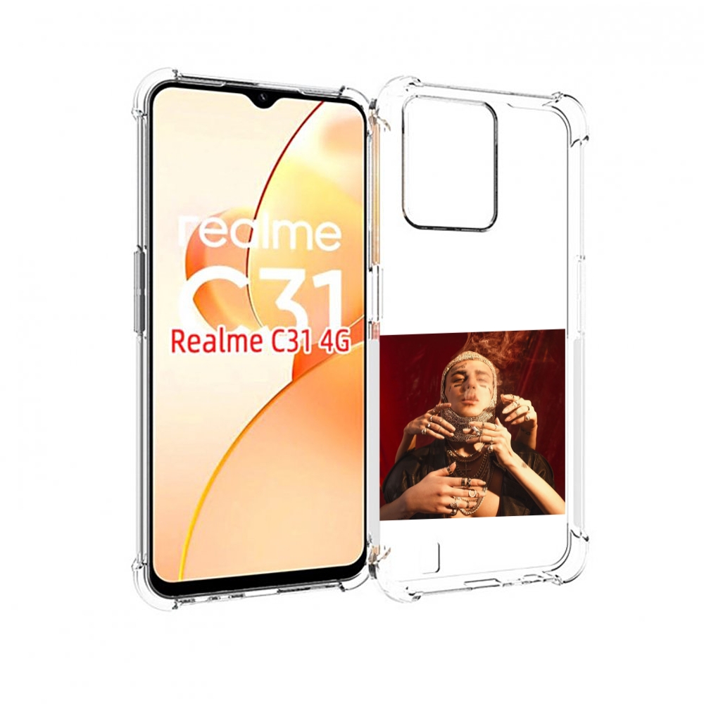 

Чехол MyPads Slime face для OPPO Realme C31, Прозрачный, Tocco