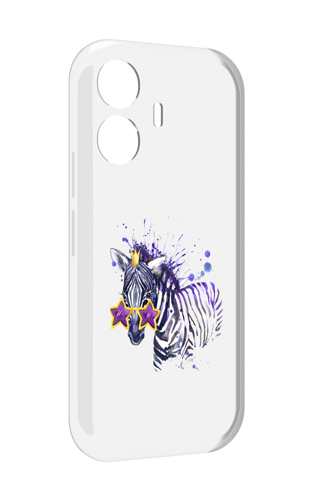 

Чехол MyPads акварельная зебра для Vivo Y77E / Vivo iQOO Z6 Lite, Прозрачный, Tocco
