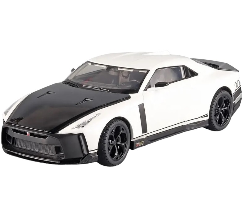 фото Коллекционная модель msn toys nissan gtr 50 1/18 свет, звук, дым 28 см. ms931-3 белый