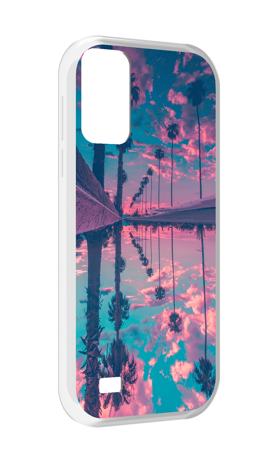 

Чехол MyPads отражение-пальм для Oukitel C31, Прозрачный, Tocco