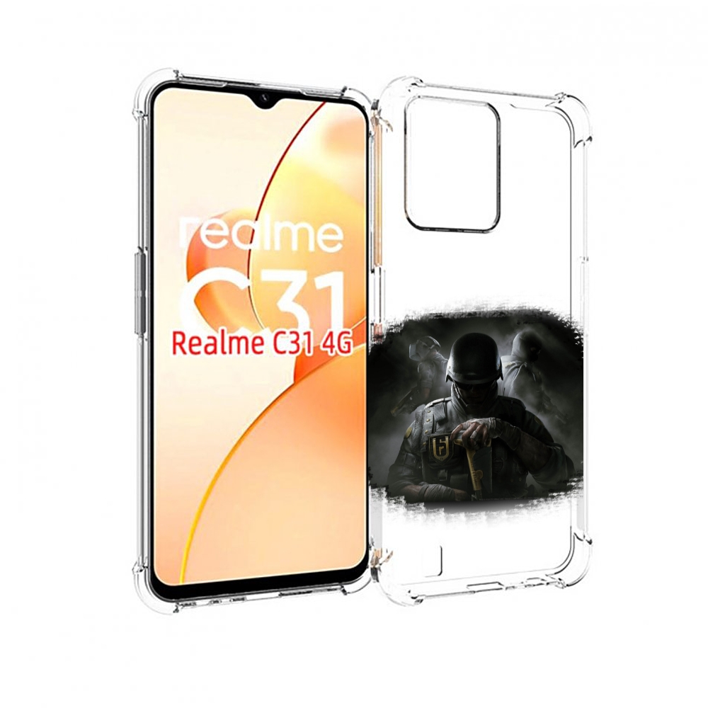 

Чехол MyPads Rainbow Six Siege для OPPO Realme C31, Прозрачный, Tocco