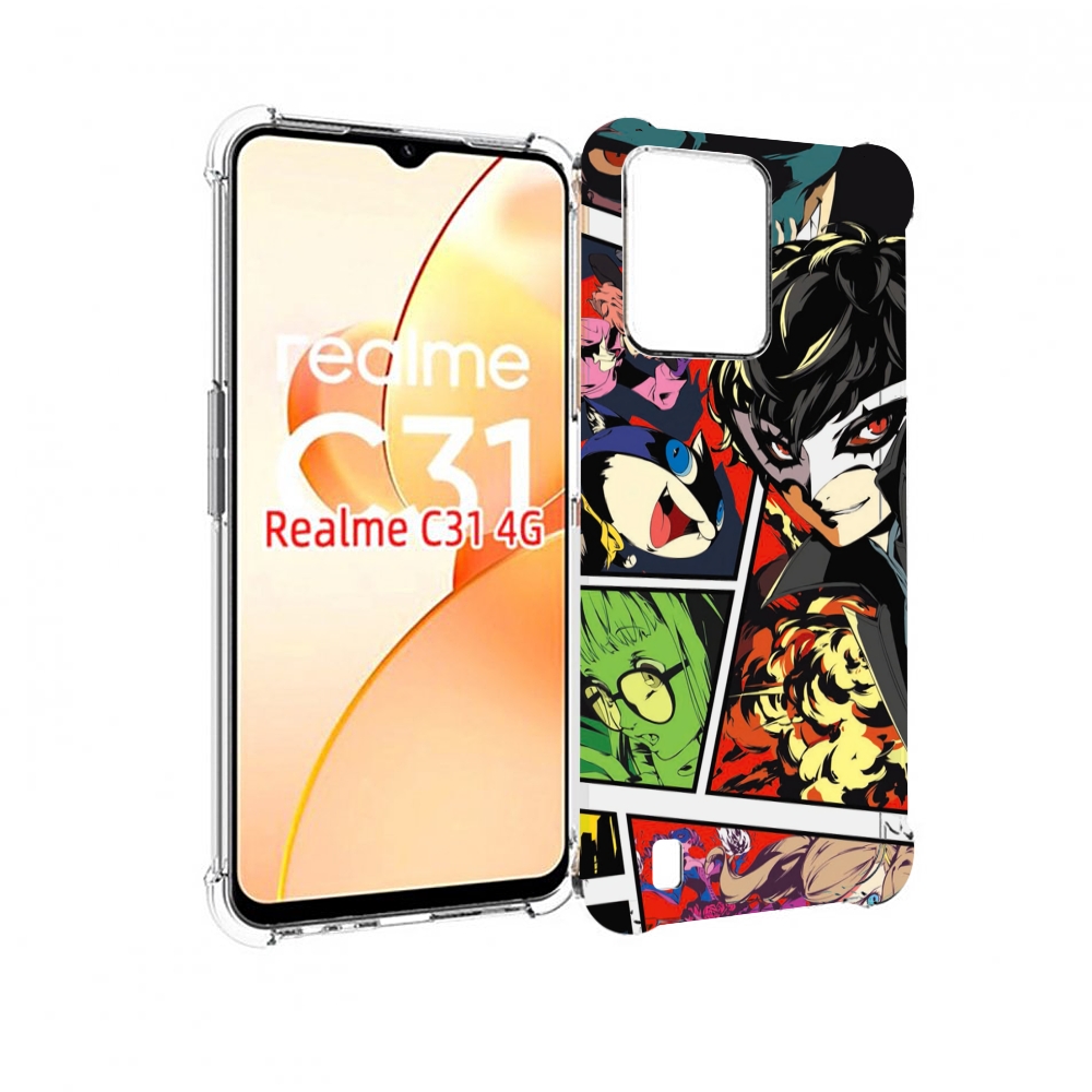 

Чехол MyPads Persona 5 art для OPPO Realme C31, Прозрачный, Tocco